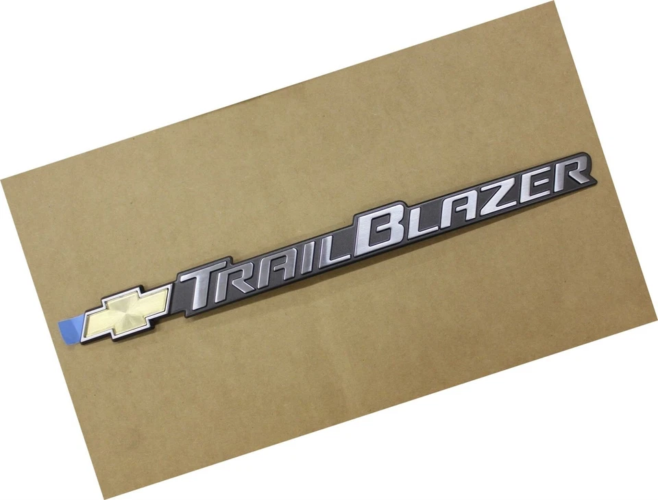 OEM Factory GM Chevy Trailblazer Emblem Adhesive Badge Front Door 15185711 - Image 1 of 4