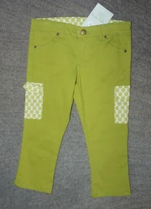 Persnickety Girls Green Colbie Capri Pants - Size 7 - NWT - Picture 1 of 5