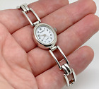 Bentley Sterling Silver Minimalist Bracelet Wristwatch Working 6.75"