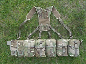 Complete British MTP MOLLE webbing set with yoke, Charlie model, size medium - Picture 1 of 6