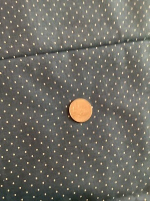 Marcus Brothers Textiles 1yd X 45” Blue White Pin Dots Cotton Fabric.  Liverman - Image 1 of 3