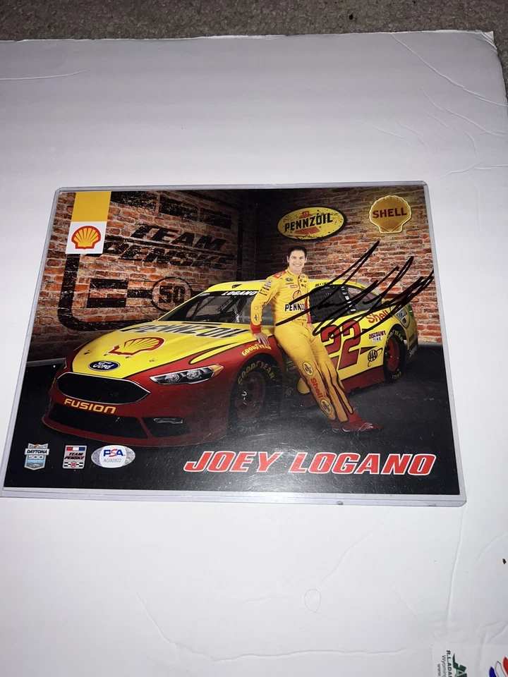 NASCAR PSA/ADN firmado por Joey Logano 8x10 Foto 1 de 1