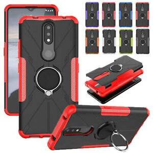 For Nokia G11 G21 G10 G20 2.4 3.4 5.4 Case, Ring Shockproof Stand Phone Cover