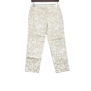 Ann Taylor Loft Pants Beige Cropped Cotton Size 0 - Picture 1 of 5