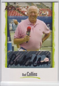 Bud Collins - 2007 Ace Authentic Tennis Autographed Auto Signed