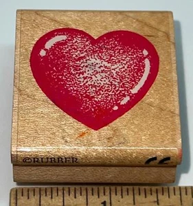 Big HEART LOVE Rubber Stamp Rubber Stampede - Picture 1 of 3