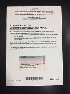 Windows Server 2012 licencia adicional con factura de IVA - Imagen 1 de 2