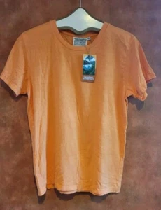 NUEVO CON ETIQUETAS Jungmaven Lorel Cáñamo Camiseta Camisa Damas M Apricot Crush - Imagen 1 de 8