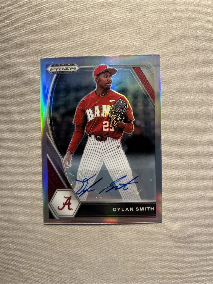 2021 Panini Prizm Draft Picks Silver Prizm Auto Dylan Smith #PDP74 Alabama - Image 1 of 1