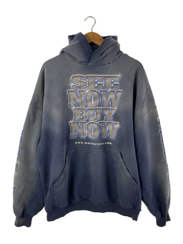 Felpa con cappuccio BALENCIAGA blu 2 usata