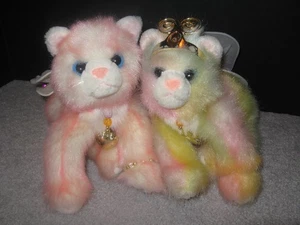 Catapillers by Aurora plush cats, angel wings, set of 2 - Photo 1 sur 5