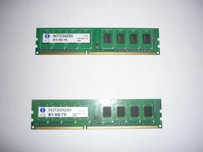 Integral 4GB kit (2x2GB) DDR3 RAM 1333MHz SDRAM Desktop/Computer PC3-10600 - Image 1 of 4