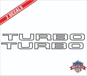  TURBO Door Decals- fits  Nissan 300ZX  Z31 Z32  (x2 Decals) JDM *7 - Picture 1 of 2