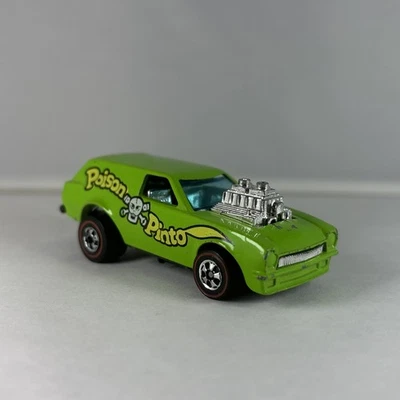 Hot Wheels Green Poison Pinto 1976 Redline Plastic Base Very Nice - Image 1 of 4