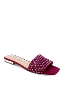 CHARLES DAVID Womens Purple Sparkle Slip On Slide Sandals Shoes 7.5 M - Picture 1 of 11