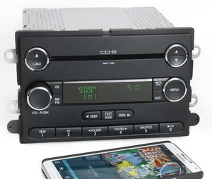 08-09 Ford Taurus Audiophile Radio AMFM 6 Disc CD Bluetooth Music 8G1T-18C815-DA - Bild 1 von 6