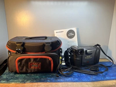 Vintage SHARP VL-E34U 8 Viewcam Camcorder Hi-Fi W Vanguard Camera Bag Untested - Image 1 of 4