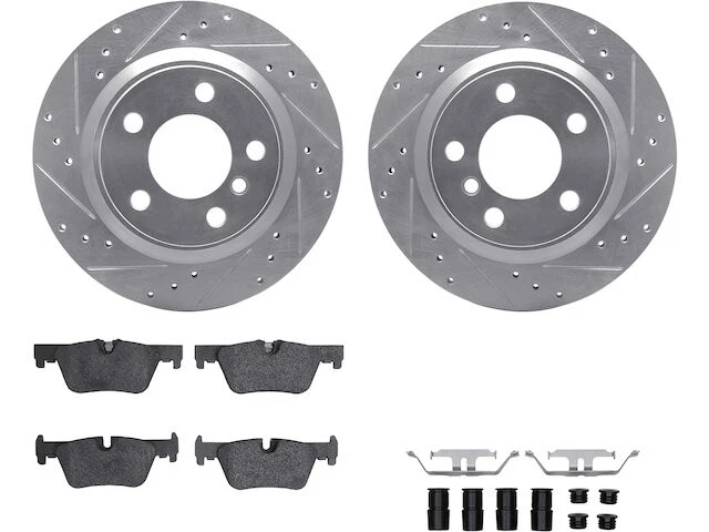Kit de pastillas de freno trasero y rotor para BMW 228i 2015 2014-2016 NH974JF Foto 1 de 1