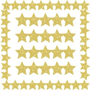 35 Feet Bulletin Board Border Shine Glitter Star Borders Bulletin Board for C... - Picture 1 of 8