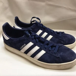 Adidas Shoes Mens Size 11 Campus Sneakers Blue Suede Lace Up - Picture 1 of 14