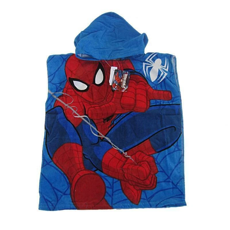 Toalha com capuz de algodão Marvel Spider-Man - NOVA - Imagem 1 de 1