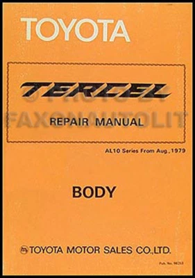 Manuale Di Riparazione Carrozzeria Originale Toyota Tercel 1980-1981 - Immagine 1 di 2