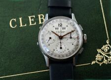 Clebar Triple calendar chronograph Valjoux 72C With Original Box Mens Watch