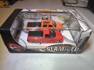 Hot Wheels SLAMMED Lowrider Dubs Chevy Crew Cab Ford F-150 Set Limited NEW