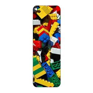 LEGO BRICKS TOY BEAUTIFUL NOVELTY BOOKMARK SAME IMAGE BOTH SIDES GREAT GIFT - Picture 1 of 1