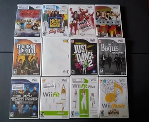 12 juegos musicales de Wii, musical de secundaria, Just Dance, guisantes de ojos negros - Imagen 1 de 4