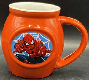  Spiderman Marvel Coffee Mug Authentic Spider Red Spoon Holder in Handle - Picture 1 of 8