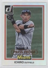 2015 Panini Donruss Inaugural 1981 Edition Press Proof Bronze /299 Ichiro Suzuki
