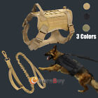 Tactical Dog Pet Harness No-pull Strong Adjustable Vest With Handle + Leash