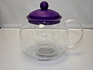Vidrio GIBSON 23 oz. 680 ml. Tetera tetera café caldera con infusor púrpura - Imagen 1 de 2