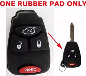 ONE New RUBBER PAD Replacement Remote 4BTN Key Fob Jeep Dodge Chrysler KOBDT04A - Foto 1 di 1