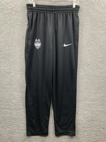 Nike Mens UCONN Huskies Basketball Pants Size Medium Black DriFIT College AT5302 Cover
