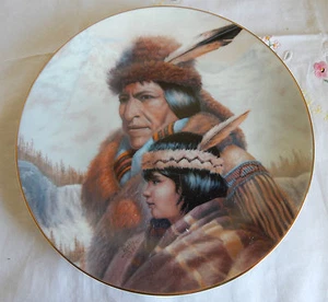 NEZ PERCE NATION PLATE BY GREGORY PERILLO  AMERICA'S INDIAN HERITAGE COA - Bild 1 von 4