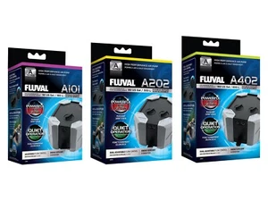 Fluval Aquarium Air Pump A Series A101 A202 A402 Fish Tank Oxygen Adjust Flow - Picture 1 of 5