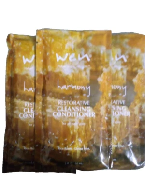 FOUR Wen by Chaz Dean Cleansing Conditioner 2 oz travel packs  HARMONY  SET OF 4 - Image 1 of 4