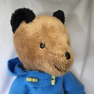 Eden Toys Paddington Bear Plush 19" Sewn in Columbia Blue Felt Vintage Toy - Picture 1 of 8