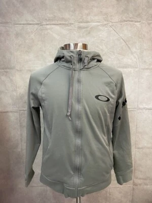 Chaqueta Oakley Para Hombre Verde Cremallera Completa Con Capucha Manga Larga Talla S Foto 1 de 4