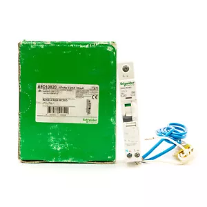 SCHNEIDER A9D10820 IC60H PON C20 20 AMP TYPE C 10mA 240V RCBO VAT INC - Picture 1 of 8