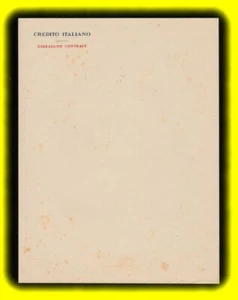 CREDITO ITALIANO DIREZIONE CENTRALE (Carta intestata + busta intestata) - Picture 1 of 3