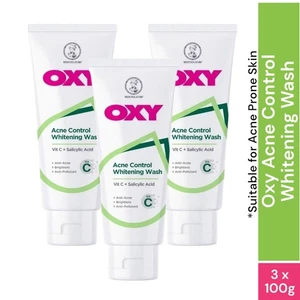 Oxy Acne Control Whitening Wash 100g x 3 | Pimple Control Face Wash  Brightening - Picture 1 of 14
