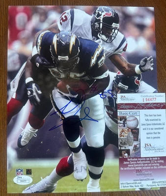 ANTONIO GATES Signed San Diego Chargers Autographed early career photo JSA COA - Image 1 of 2
