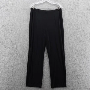 Chicos Easywear Flawless Pants Size 2 US 12 Petite Black Womens Stretch Pull On - Picture 1 of 13