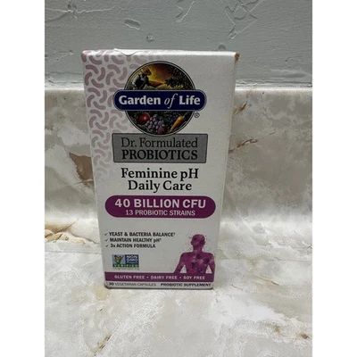 Garden of Life Dr Probióticos Formulados pH Femenino Cuidado Diario 40 Mil Millones de UFC Foto 1 de 4