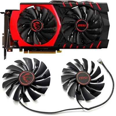 95mm Cooling Fan for MSI R9 390X 390 380/R7 370 GAMING Graphics Card Cooler Fans - Image 1 of 4