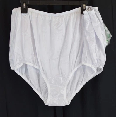 Paquete de 3 ropa interior Vanity Fair para mujer cintura alta cobertura completa blanca talla 10 Foto 1 de 3