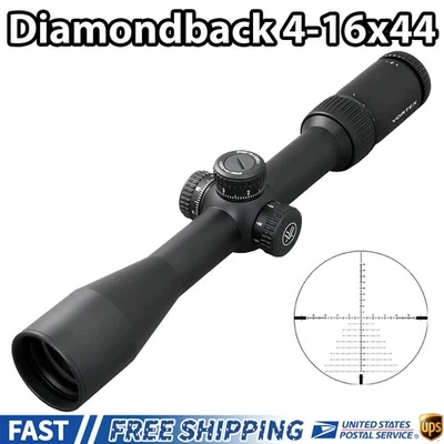 Vortex Diamondback Tactical 4-16x44mm EBR-2C MRAD First Focal Plane Rifle Scope - Image 1 of 4